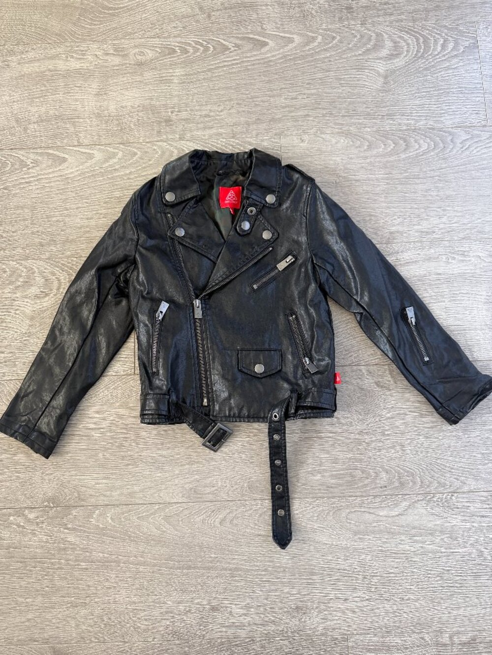 Garçonfort Faux Leather Biker Jacket Kids 5Y Like New